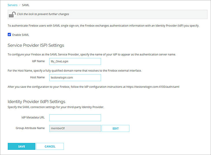 Screenshot of Firebox, Firebox Auth Server setup 2